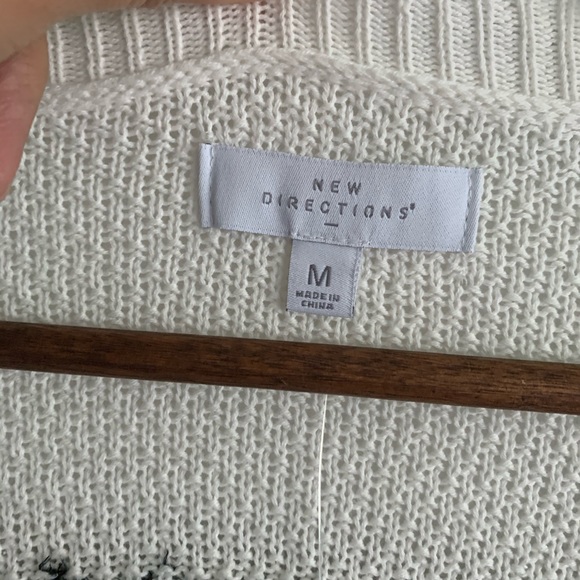 New Directions Aztec Open Front Cardigan Size Medium - Picture 5 of 8